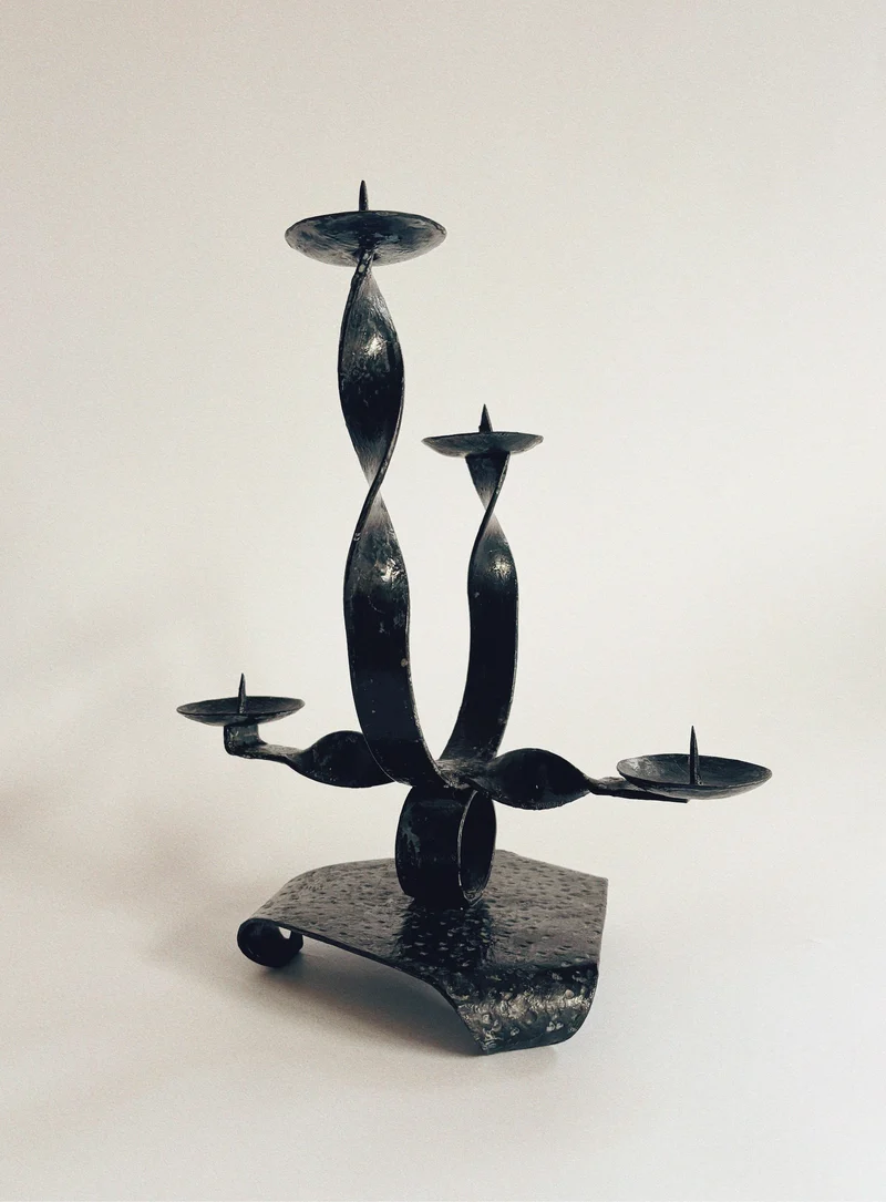 Black Metal Candlestick