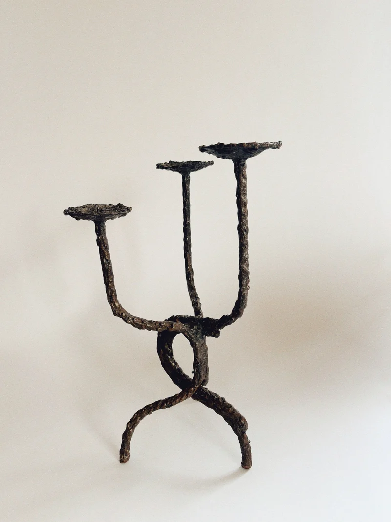 Molten Metal Artisan Candlestick