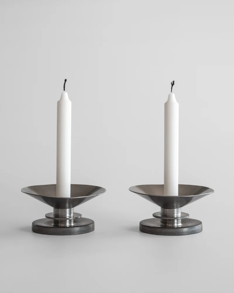 Modernist Candleholders by Sylvia Stave 1930s