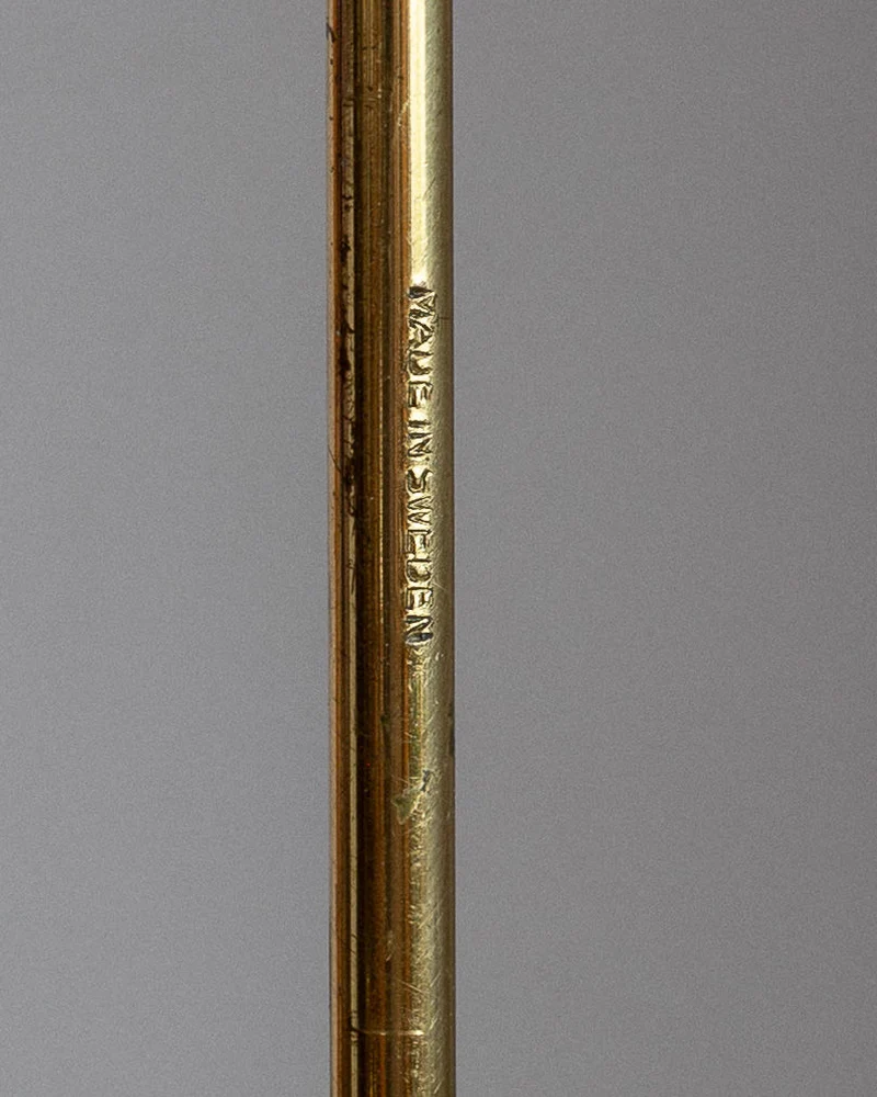 Swedish Mid-Century Brass Candelabra