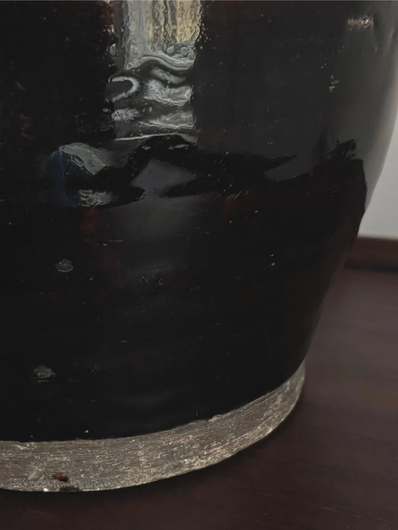 Vintage Antique Glazed Table Lamp