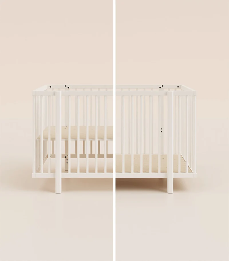Lit bébé - Blanc craie