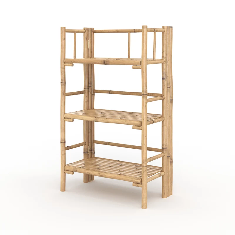 Étagère rectangulaire pliable Bami en bambou