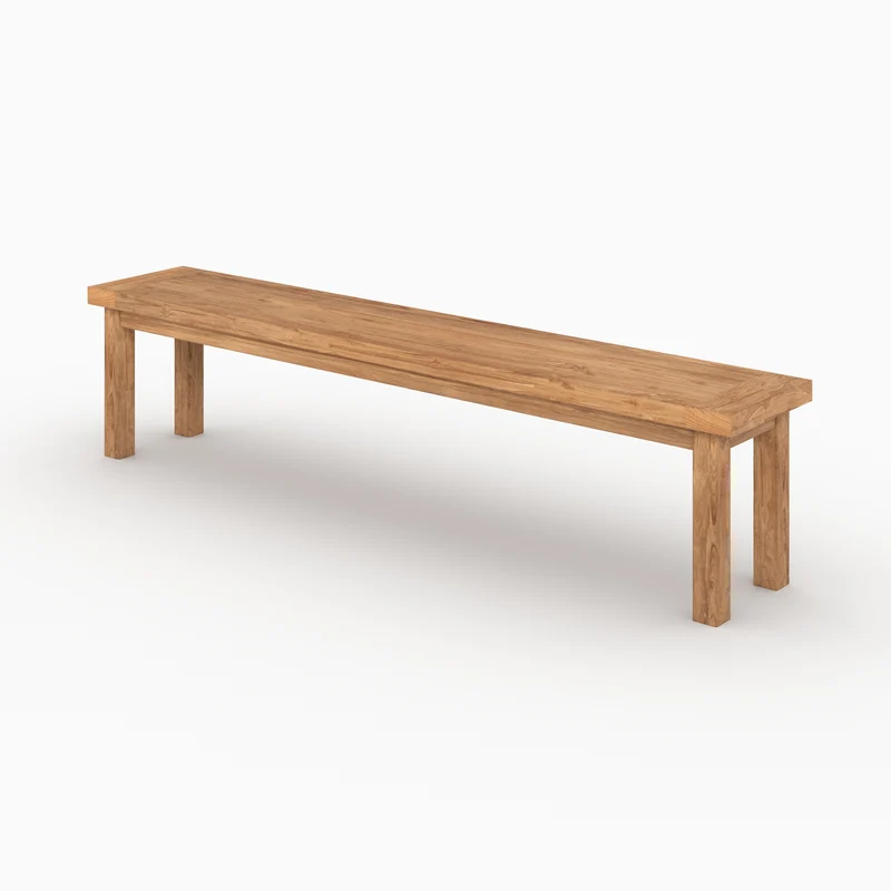 Banc Mémo en bois de teck recyclé 200 cm