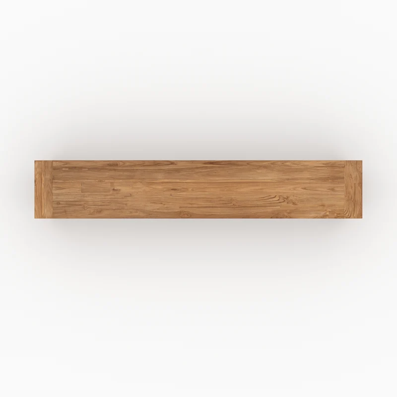 Banc Mémo en bois de teck recyclé 200 cm