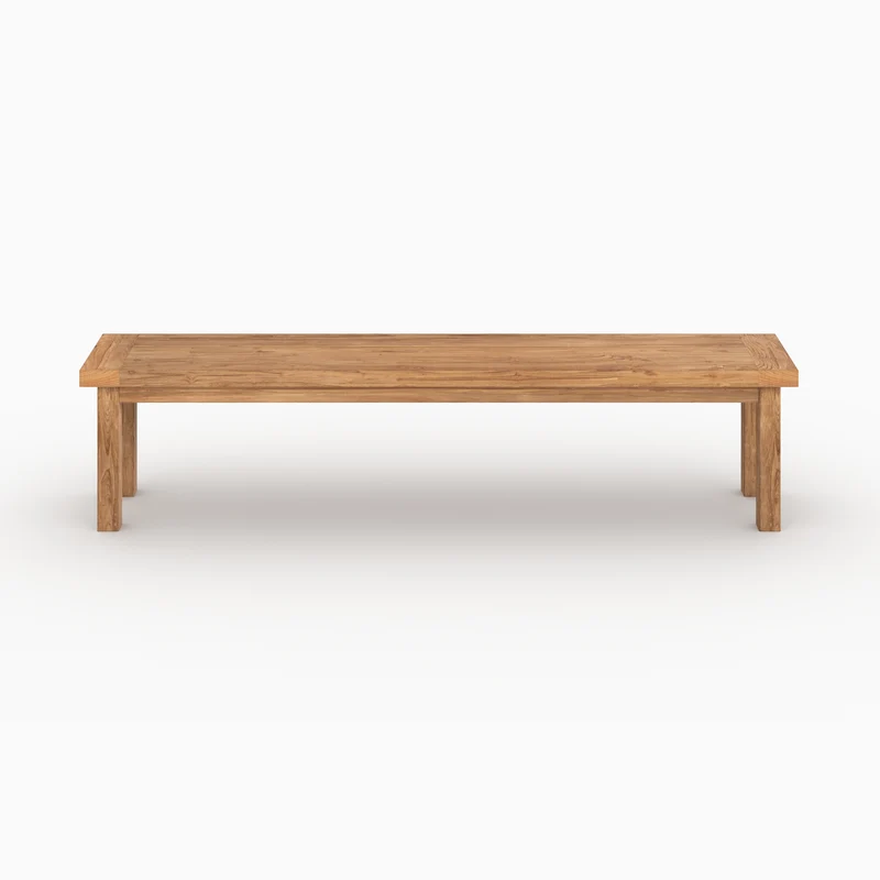 Banc Mémo en bois de teck recyclé 200 cm