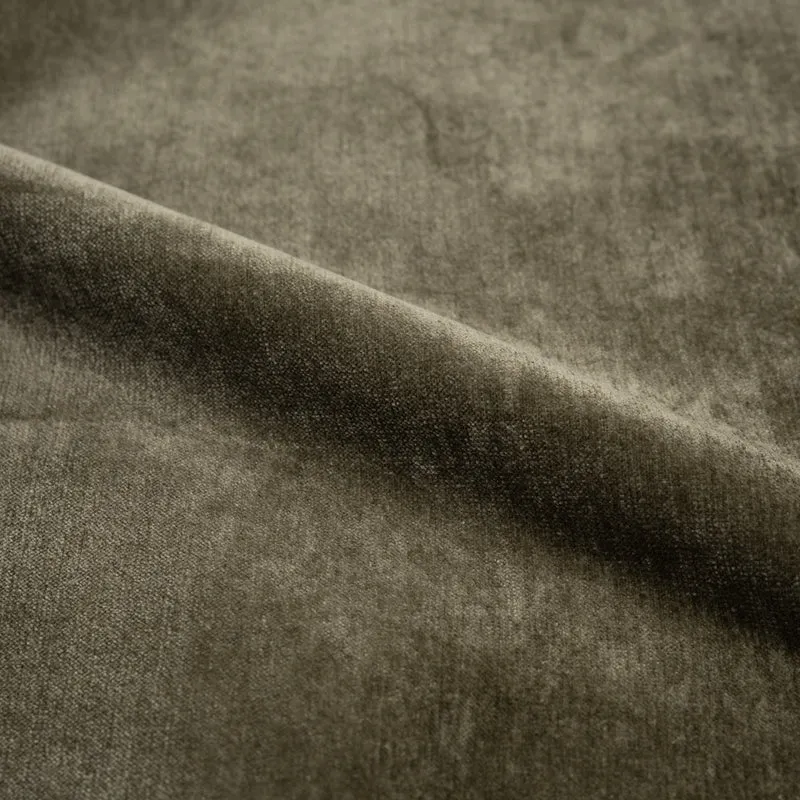 Lit coffre 160x200 cm Safia en tissu vert olive déhoussable