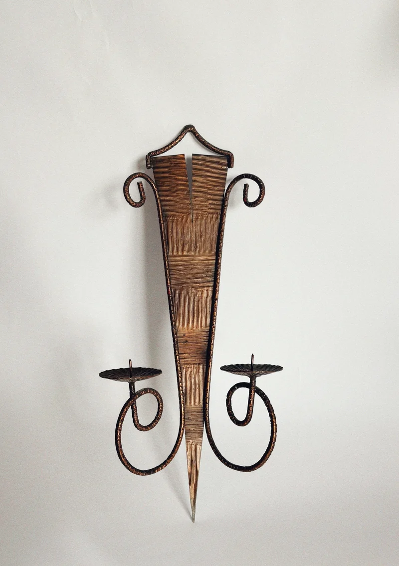 Metalwork Wall Candleholder