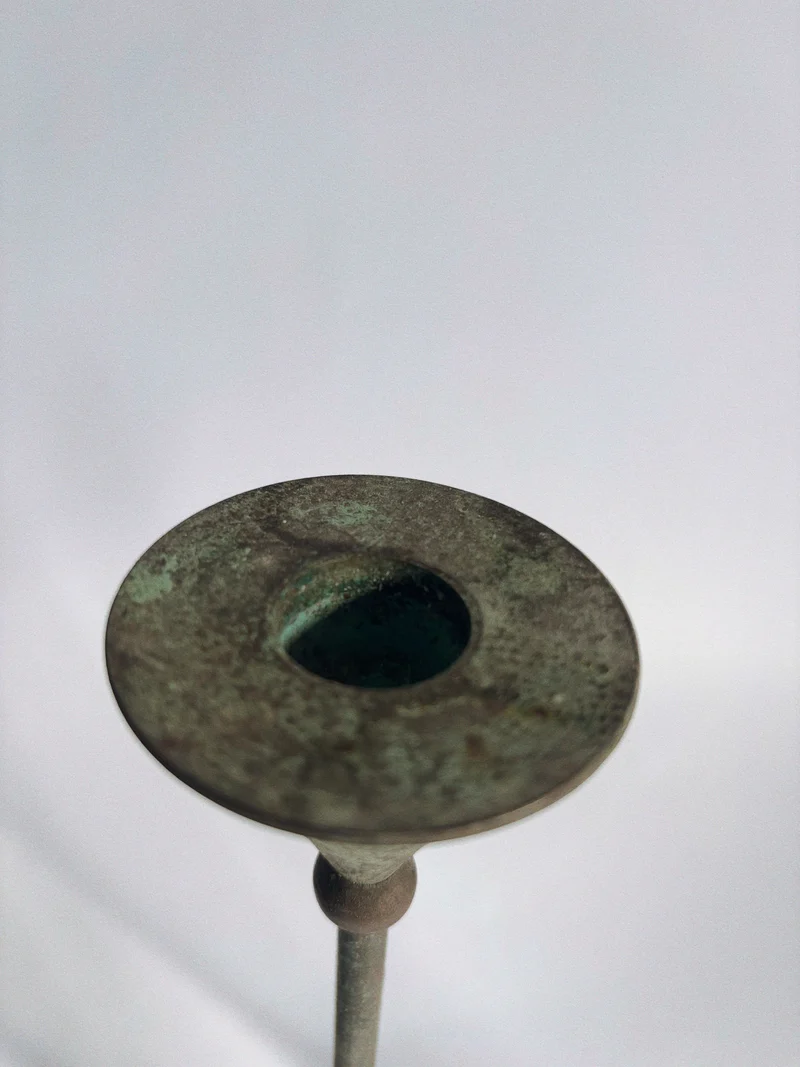 Set of 3 Postmodern 80's Candle Holders