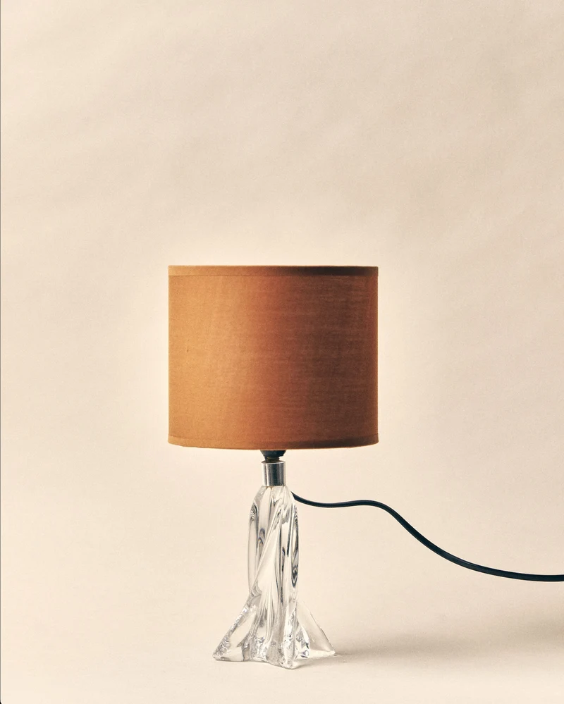 Vintage 'Cefalu' Glass Table Lamp
