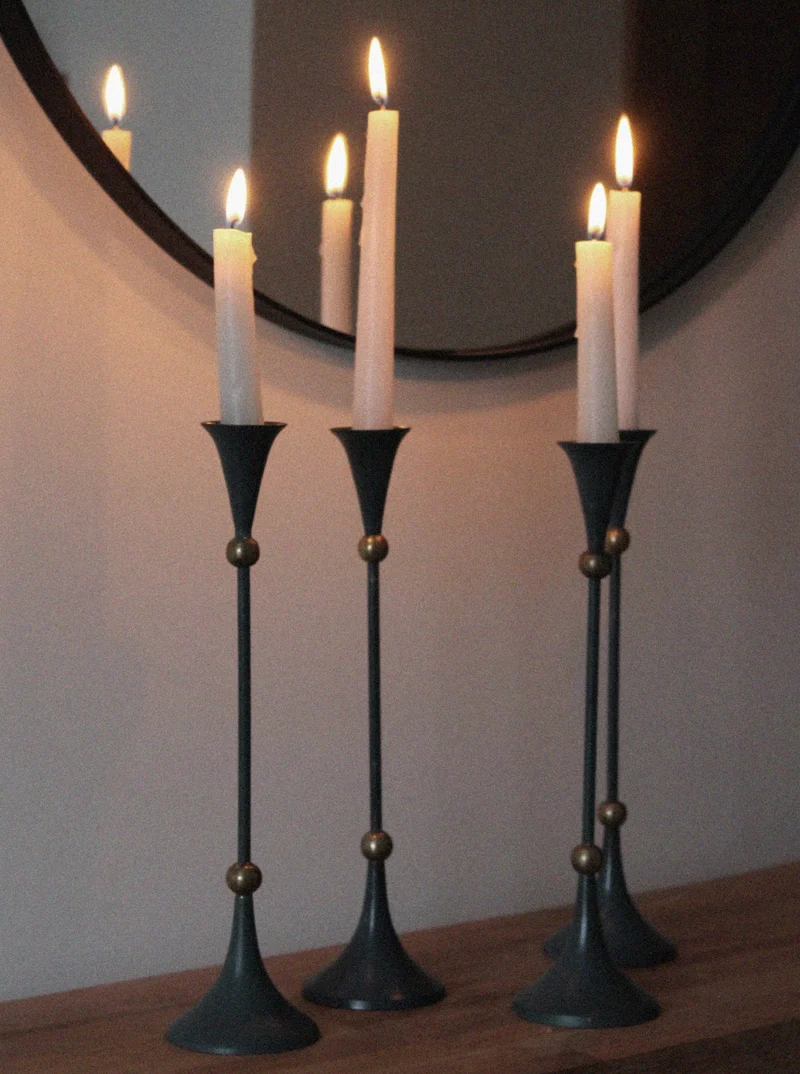 Set Of Memphis Design Candleholders