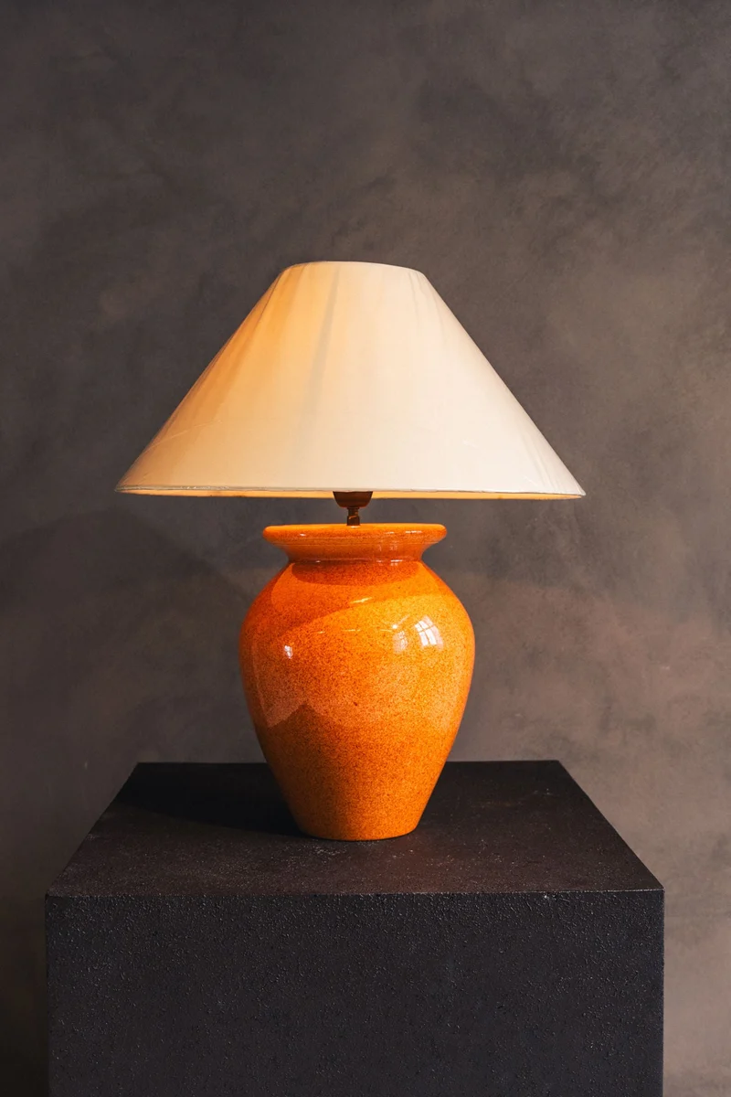 Vintage Mid-Century Ceramic Table Lamp by Robert Kostka