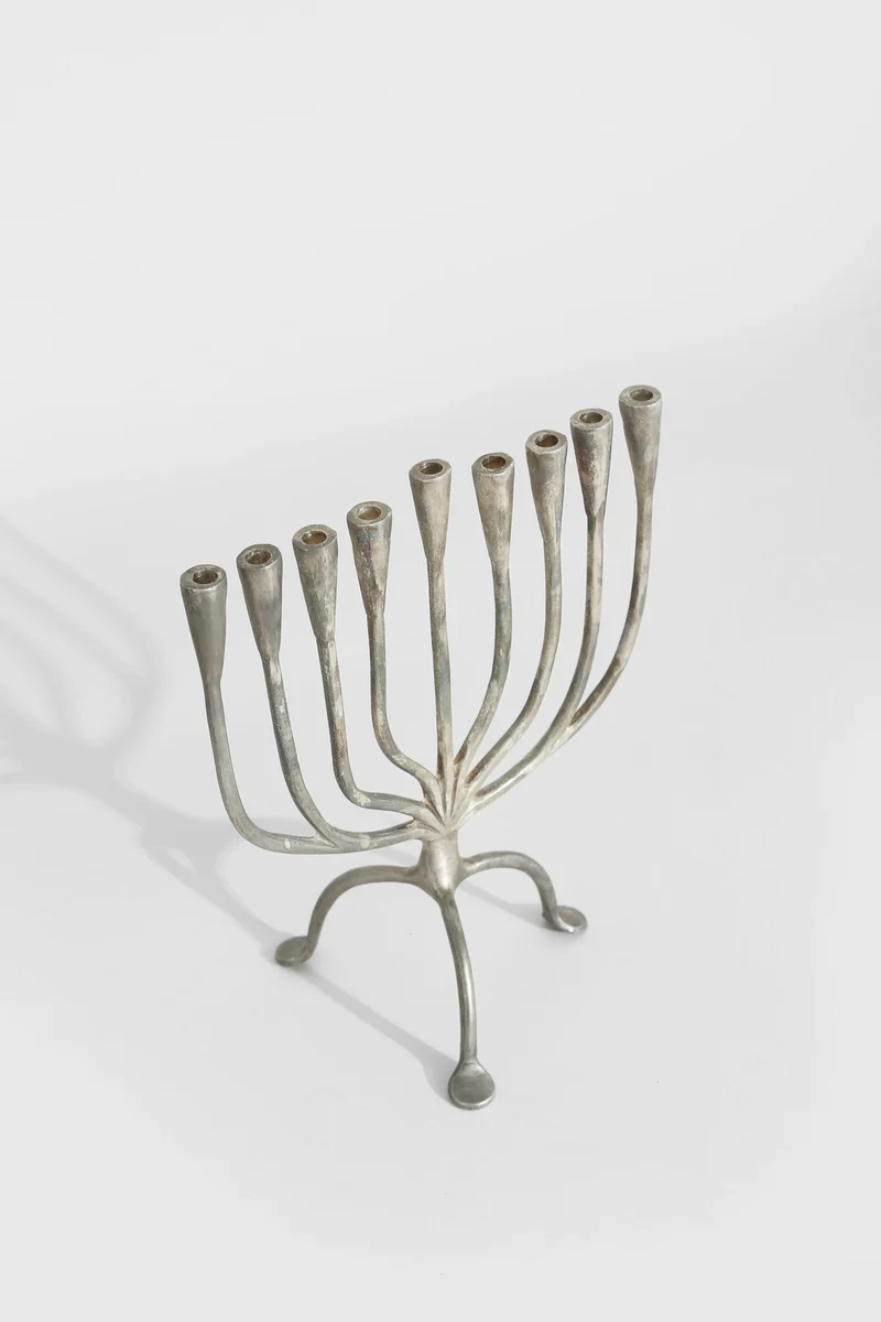 Brutalist Menorah Candleholder