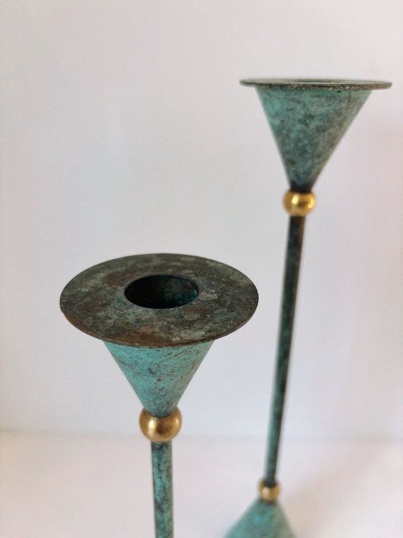Set of 3 Postmodern Candleholders