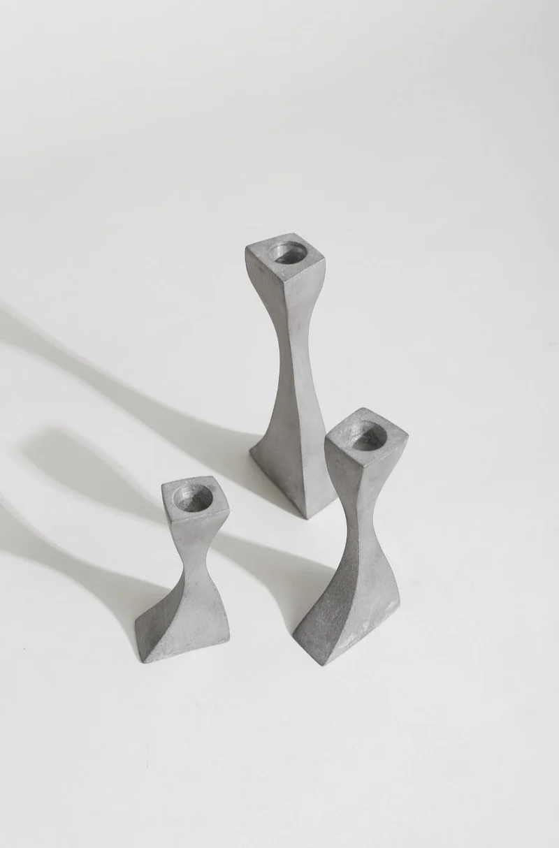 Wavy Candleholder Set