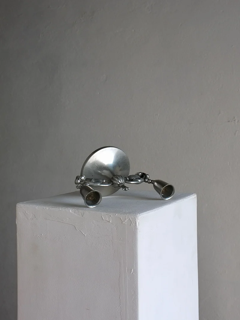 Swedish Grace Pewter Candleholder, 1930s