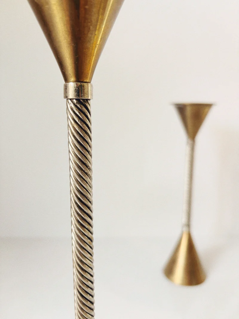 Postmodern Metal Candleholders