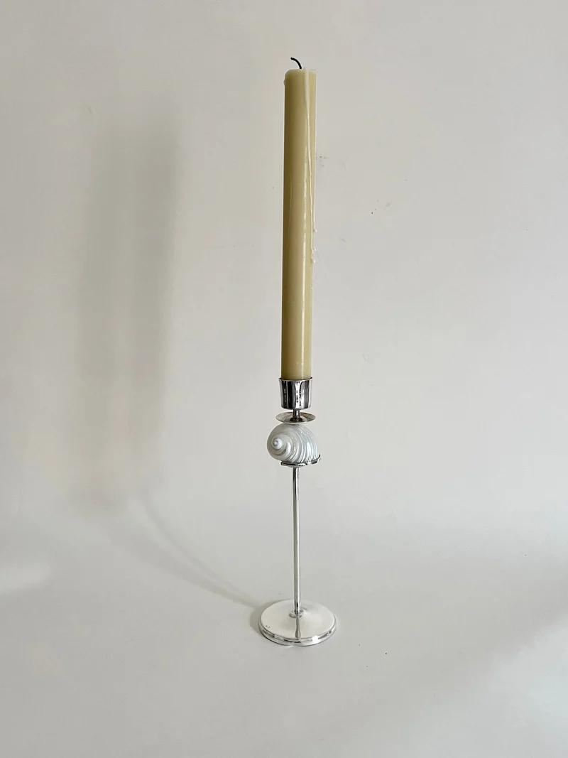 Silver Spiral Candleholder
