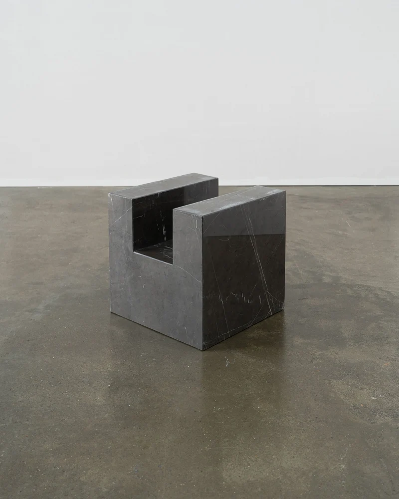 Postmodern Solid Marble Stool / Side Table