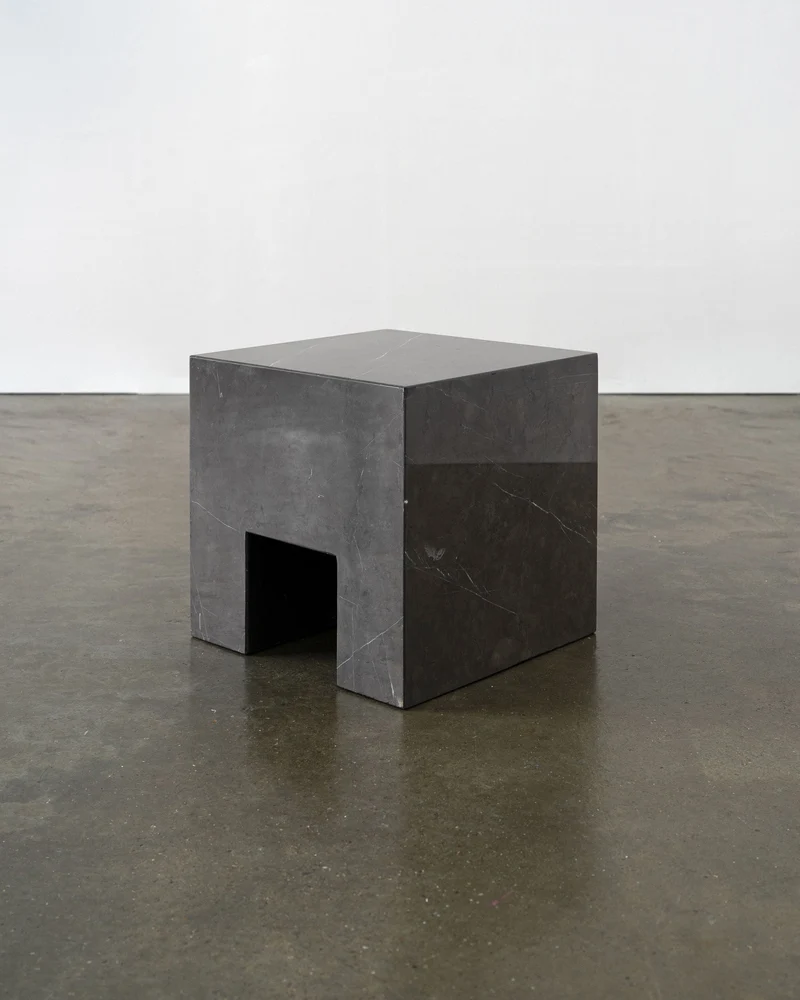 Postmodern Solid Marble Stool / Side Table