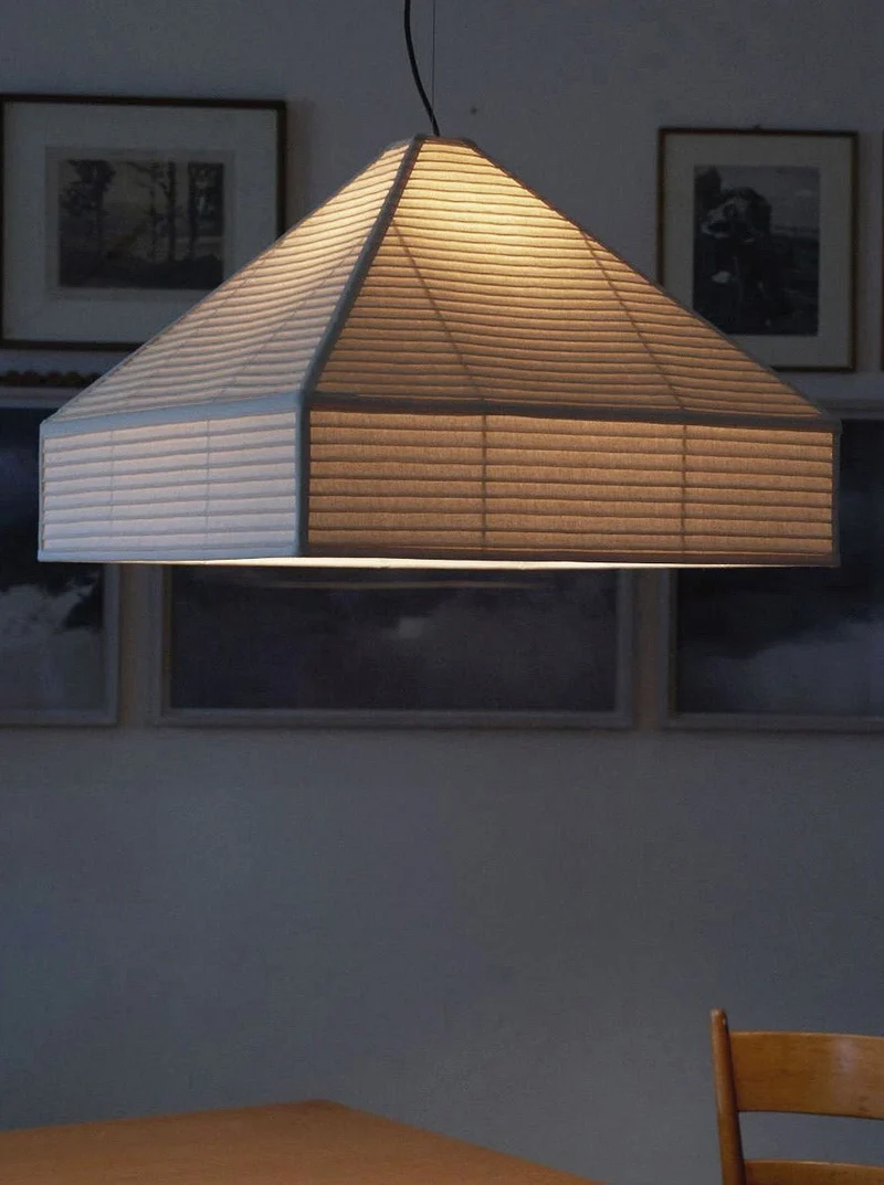 Pyramid Hanging Terracotta Table Lamp