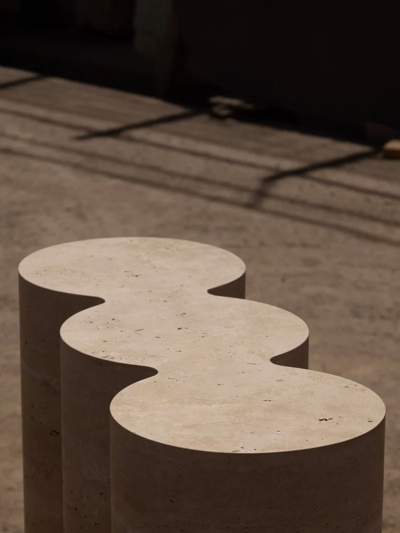 M_008 Travertine Console