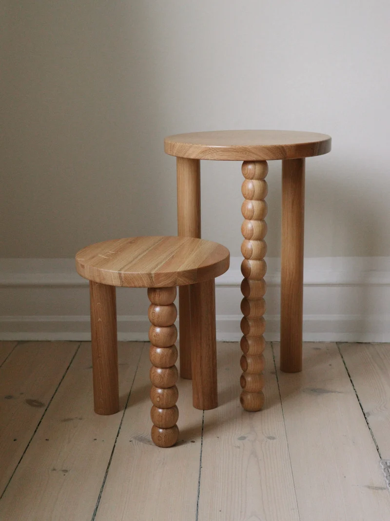 Piloti Side Table in Oak