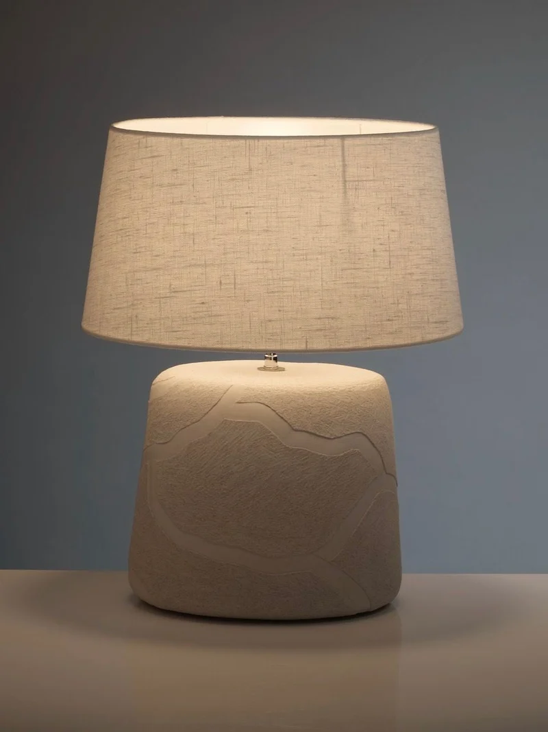 "Africa" Table Lamp in Ceramics