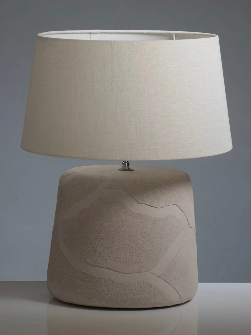 "Africa" Table Lamp in Ceramics