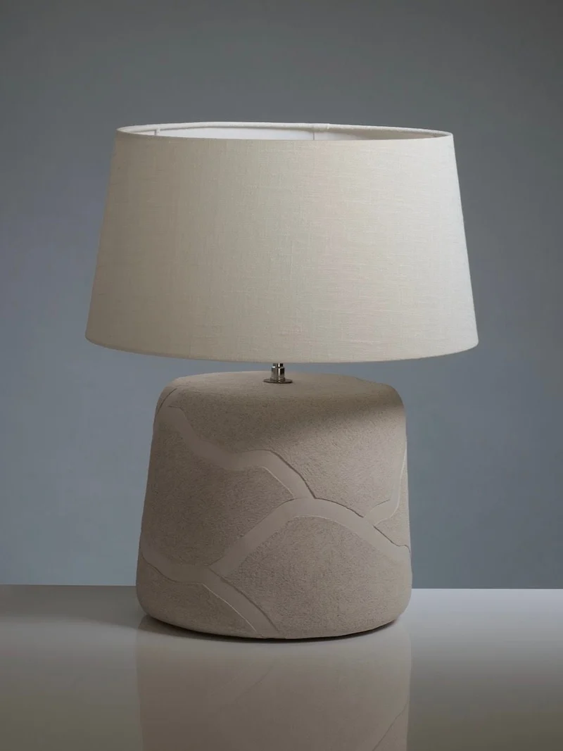 "Africa" Table Lamp in Ceramics