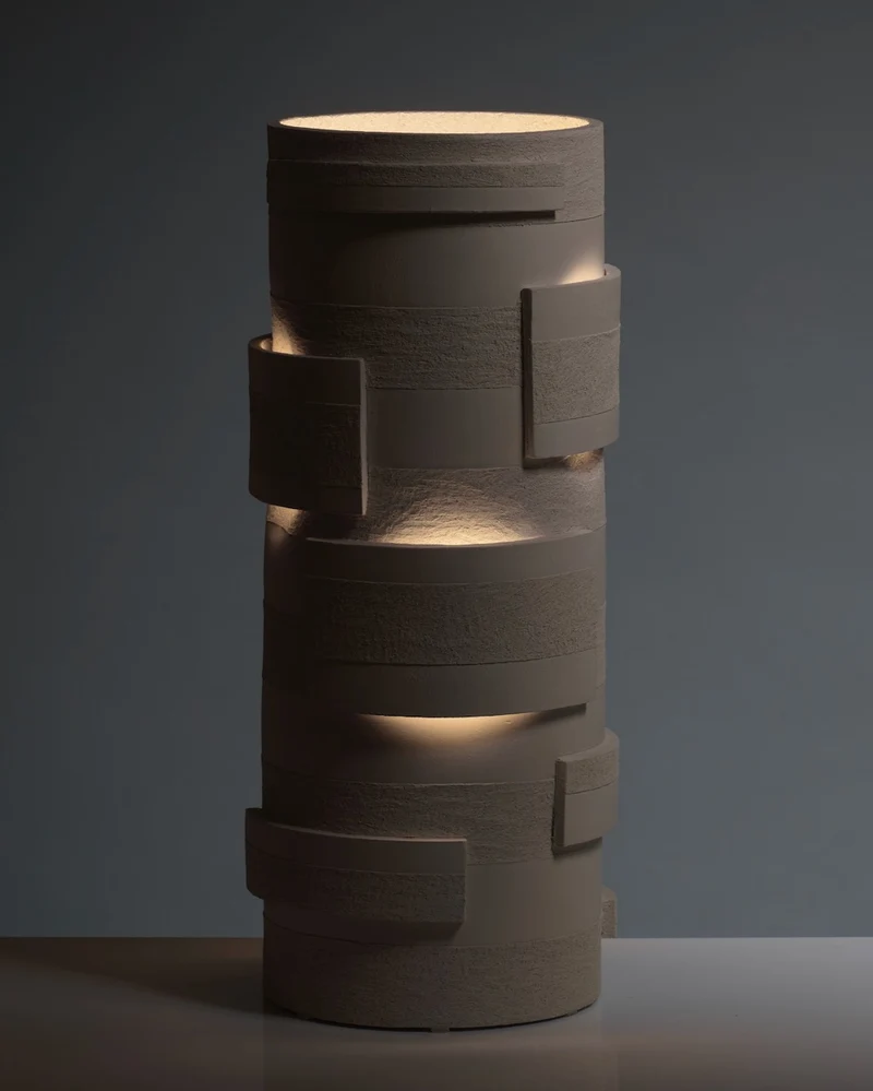 "Bricks" Table Lamps in Ceramic