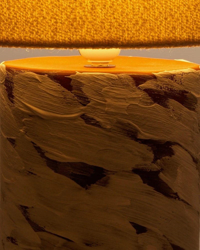 White Wind Table Lamps in Ceramic