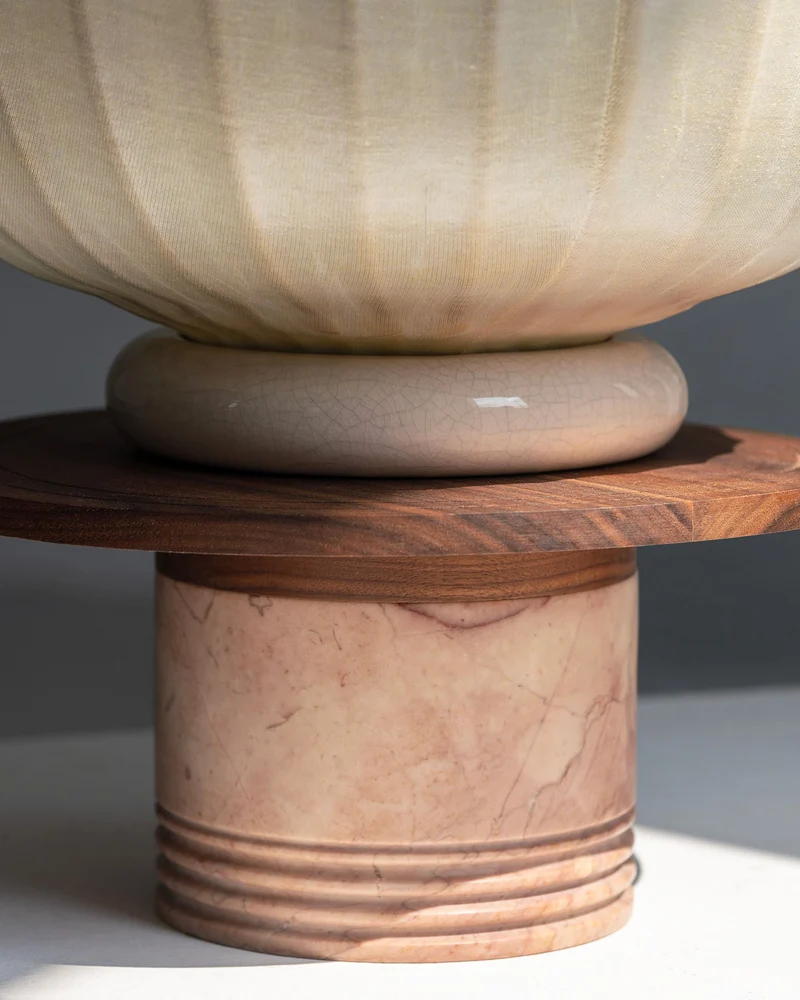 'Peach Charm' Table Lamp