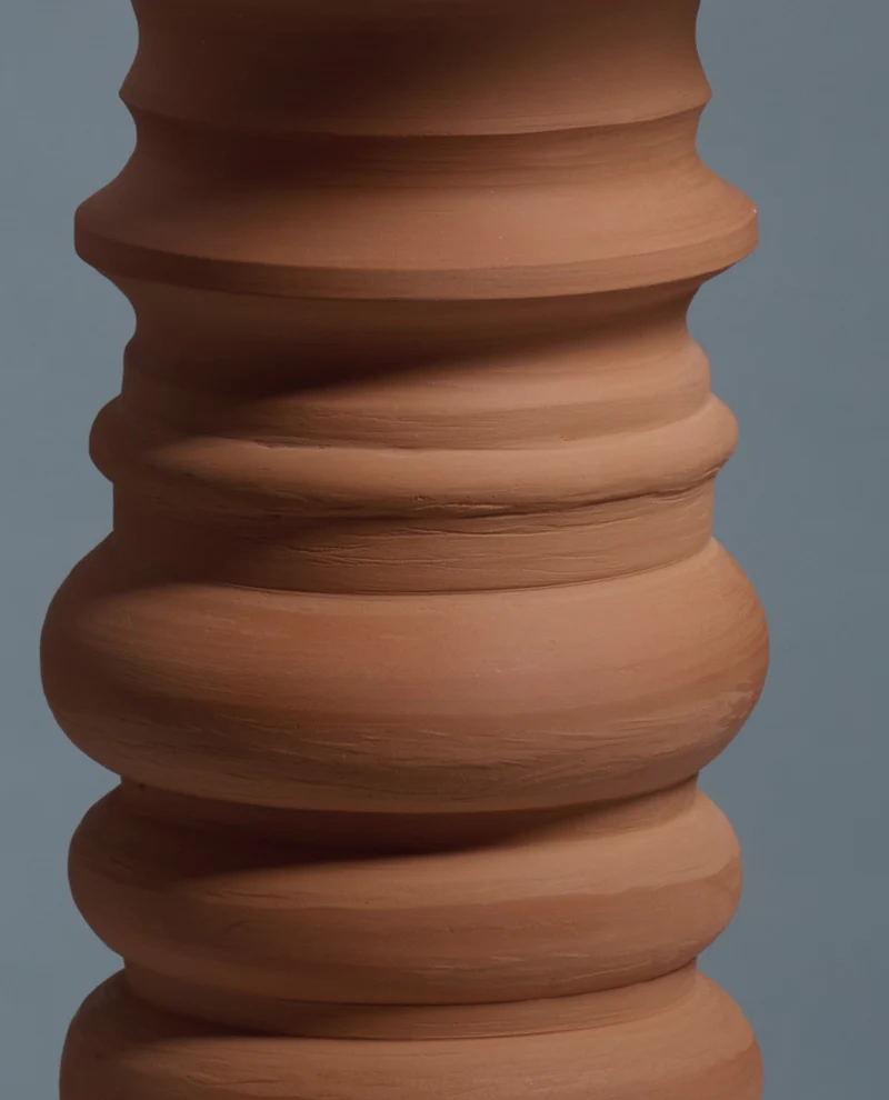Terracotta Glow Table Lamps in Ceramics