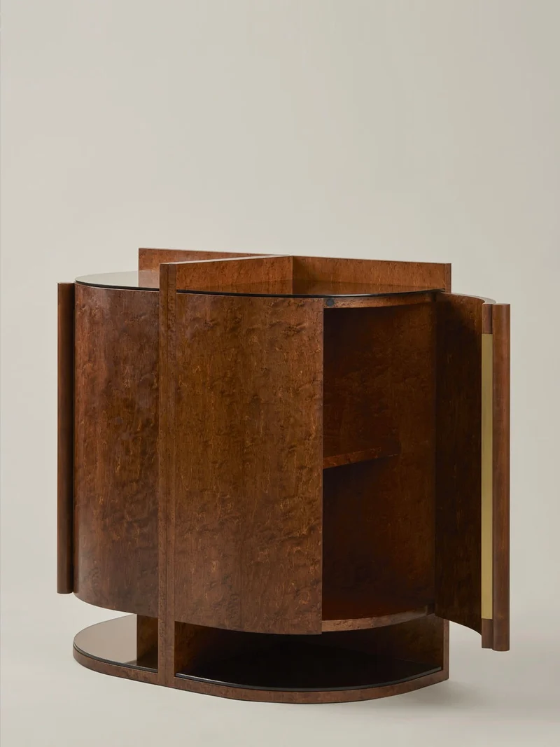 Yves Side Table / Cabinet (modular), in maple