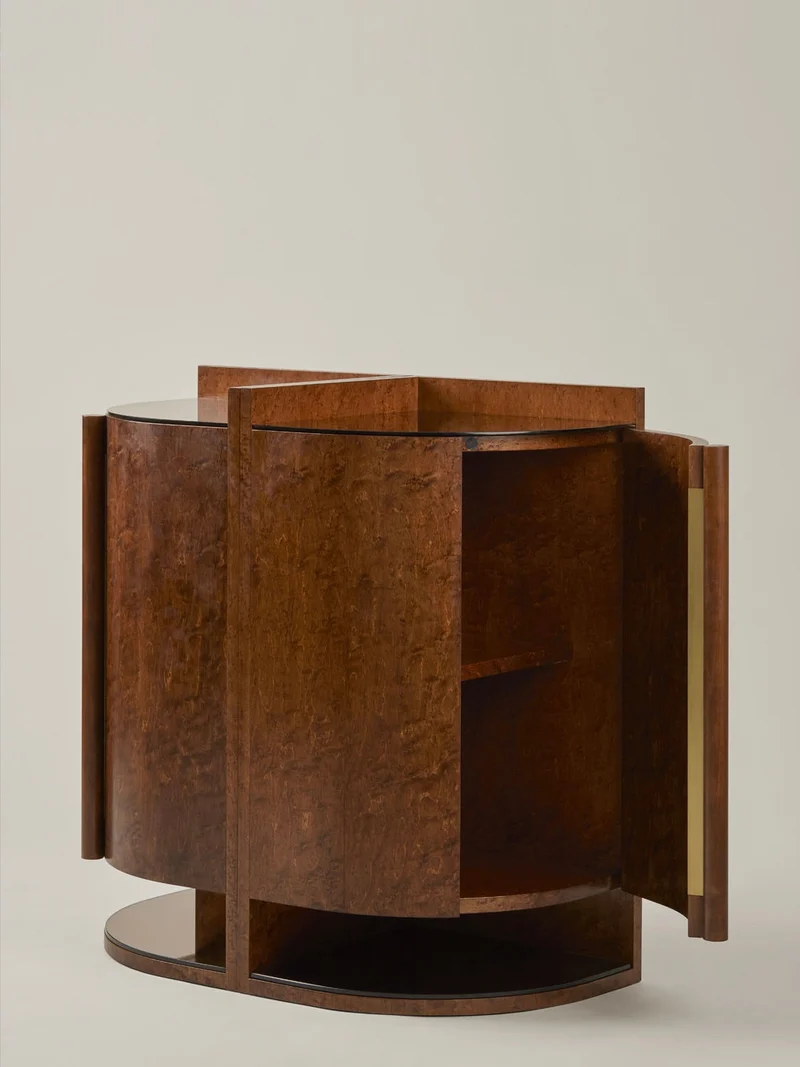 Yves Side Table / Cabinet (modular), in maple