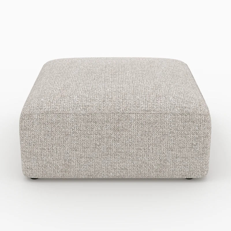 Pouf Hestia carré pour canapé modulable en tissu beige