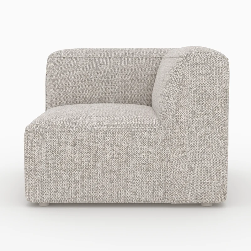 Angle interchangeable Hestia pour canapé modulable en tissu beige