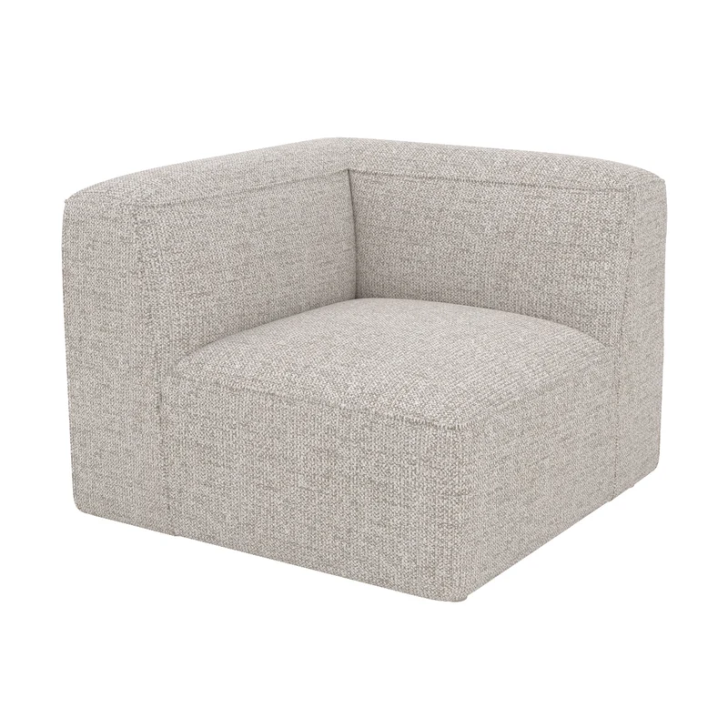 Angle interchangeable Hestia pour canapé modulable en tissu beige
