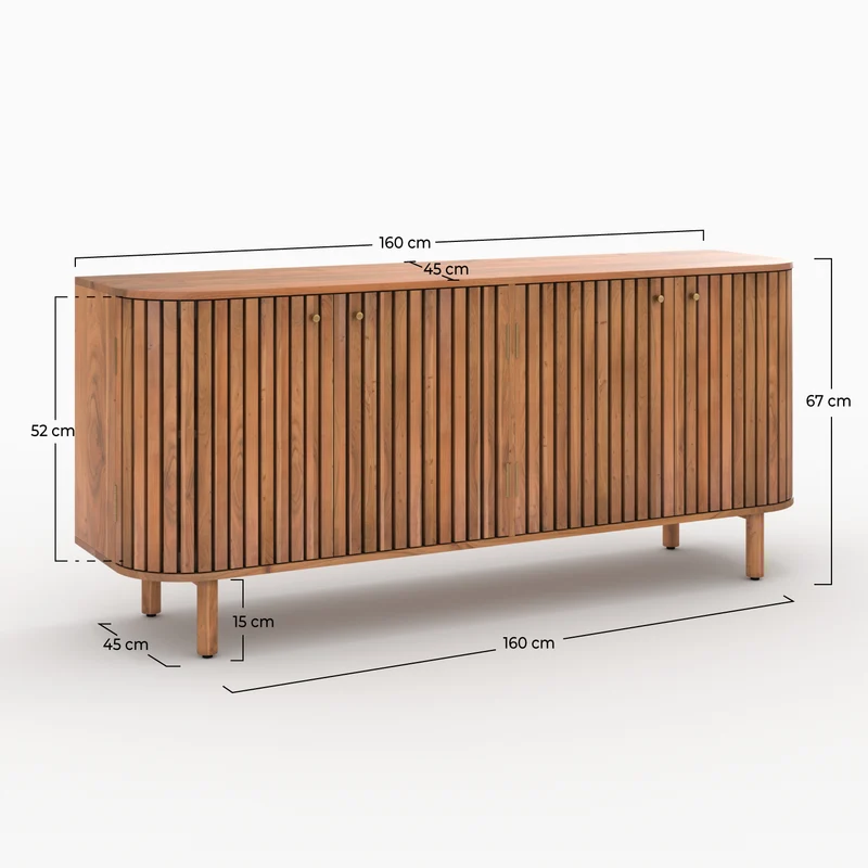 Buffet Paola en bois d'acacia