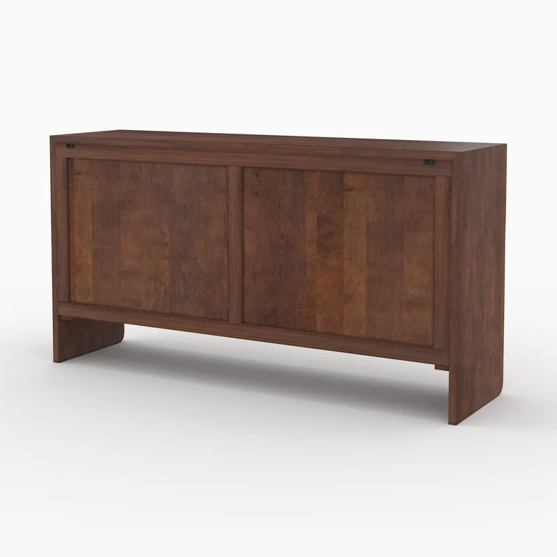 Buffet Achille en bois de manguier marron foncé