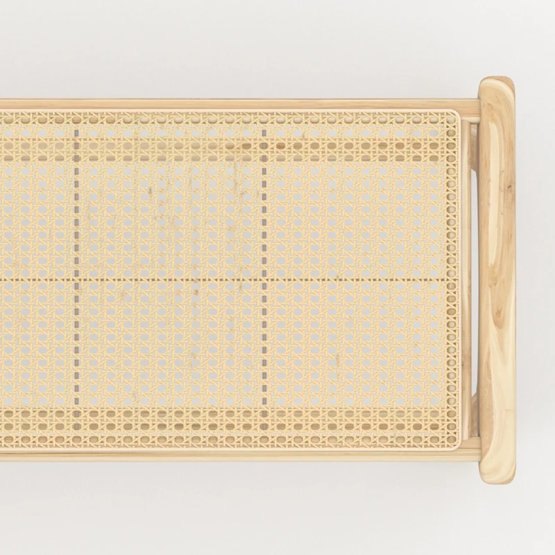 Banc Kuna 120 cm en teck et cannage
