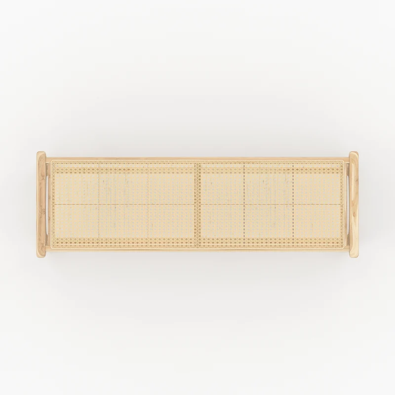 Banc Kuna 120 cm en teck et cannage