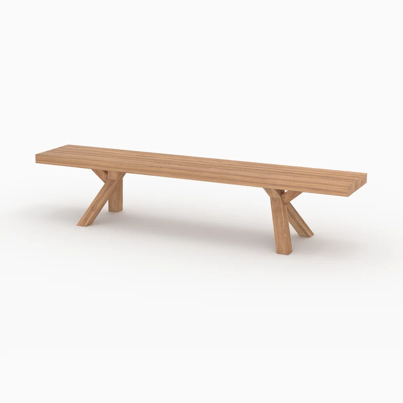 Banc de jardin Soraya en bois de teck 4 personnes