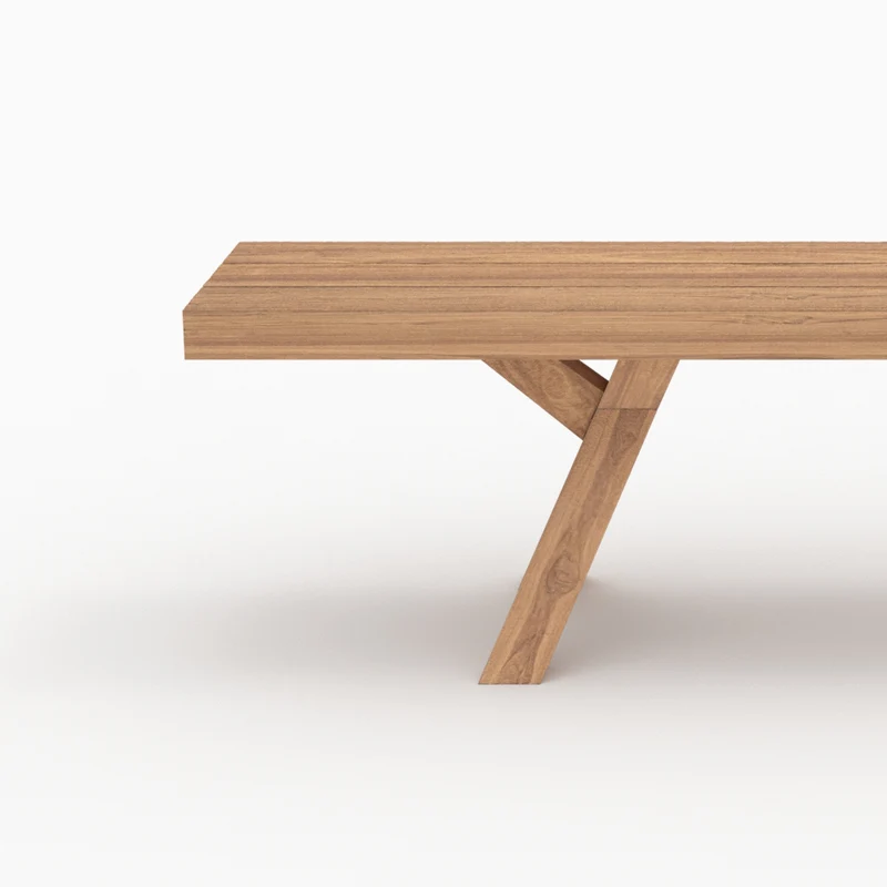 Banc de jardin Soraya en bois de teck 4 personnes