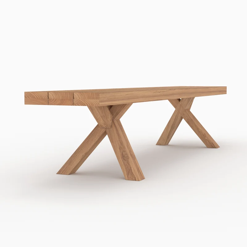 Banc de jardin Soraya en bois de teck 4 personnes