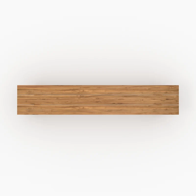 Banc de jardin Luma en bois de teck recyclé 220 cm