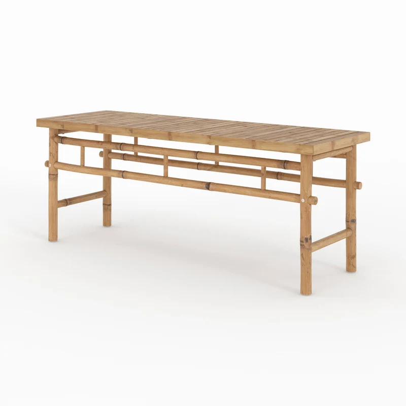 Banc de jardin 2 places Vadella en bambou