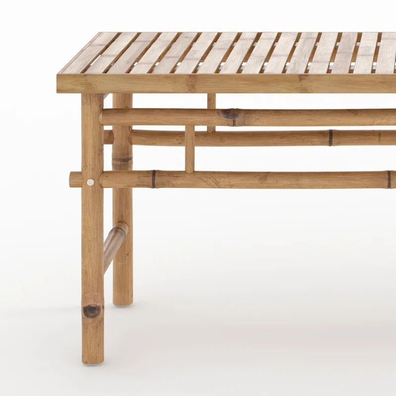 Banc de jardin 2 places Vadella en bambou