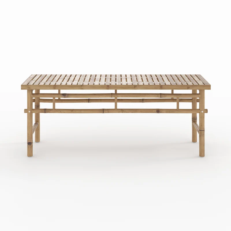 Banc de jardin 2 places Vadella en bambou